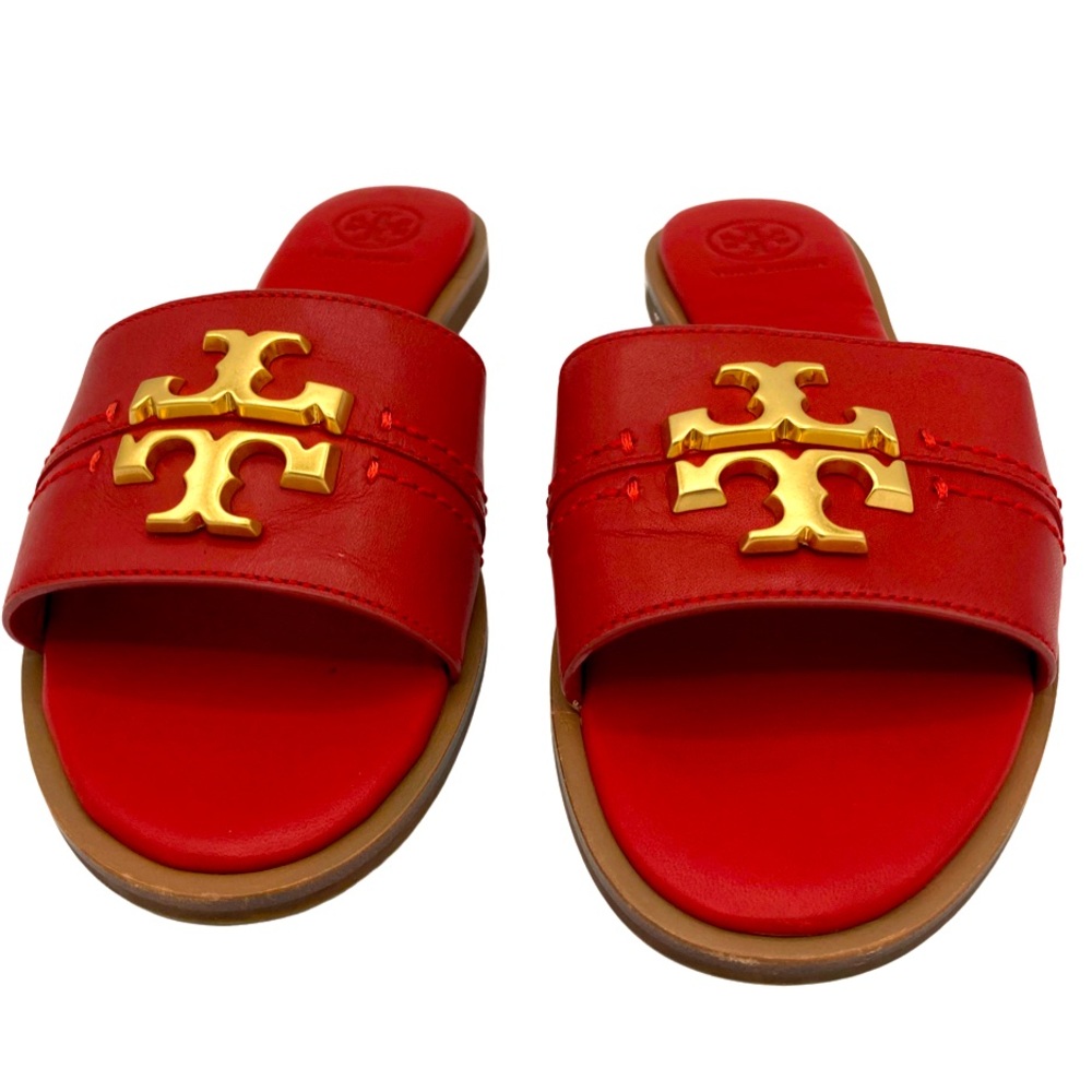 NWOB Tory Burch Everly Red Slides - Sz. 6.5 - Picture 2 of 7